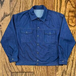 Vintage 60’s Denim Dark Wash Bomber Jacket